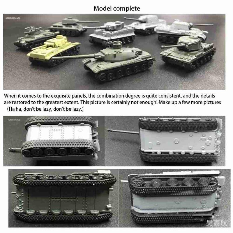 Product Introduction of 1:144 4D Finished Tank Model Main Battle Mini Thumb DIY Toy Model Tank Model Tank Battle 16
