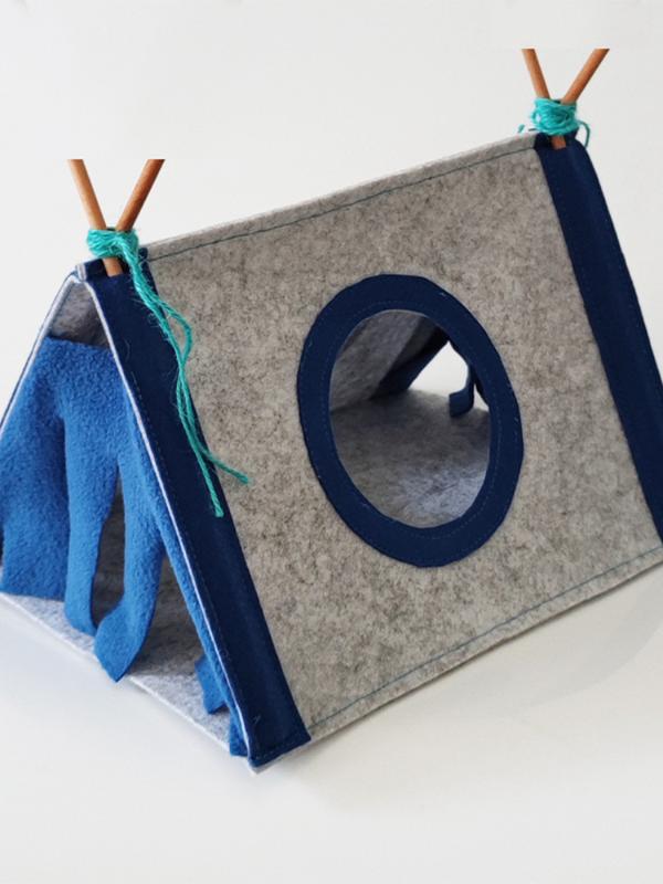 Product Introduction of Small Pet Nest Felt Tent Rabbit Nest Hamster House Hamster Cage Large Guinea Pig Cage Guinea Pig Small Animal Bed Accessories 6