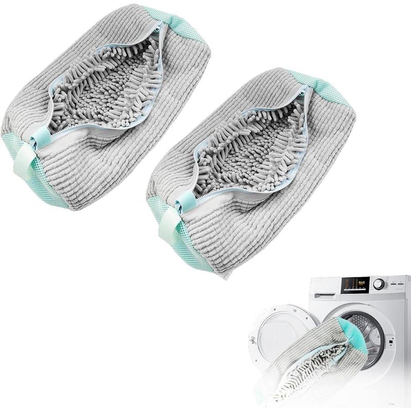 Product Introduction of Shoe Washing Bag, 1 Count/2 Counts Reusable Laundry Shoe Bag with Zipper, Shoe Washing Bag for All Shoe Types and Sizes, Laundry Care Bag 8