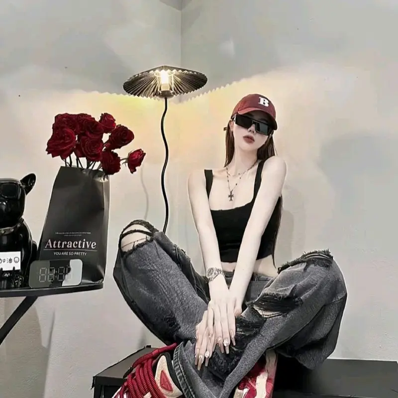 ️ QUẦN BAGGY SUÔNG RÁCH  - HÀNG VNXK 4