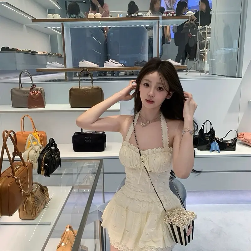 Set áo phối chân váy chất xô