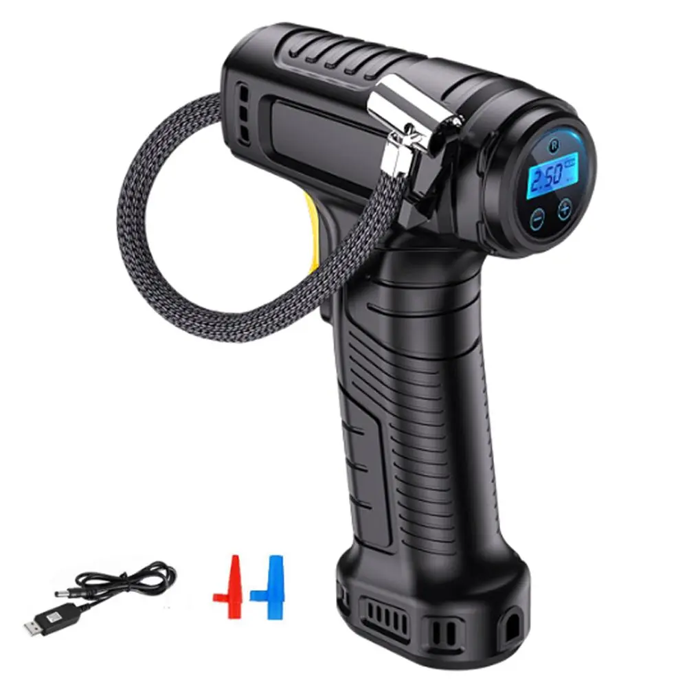 Portable Car Air Compressor, 150PSI Car Tire Inflator with LED Light, Digital Display Tire Inflator, 12V Car Tire Pump, Motorcycle, Bicycle, Ball