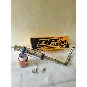 Knalpot Salemba BLUE EDITION Ceklis Jungstyle Original DP_SPEED EXHAUST PNP Untuk Aerox Vario Nmax Motorcycle