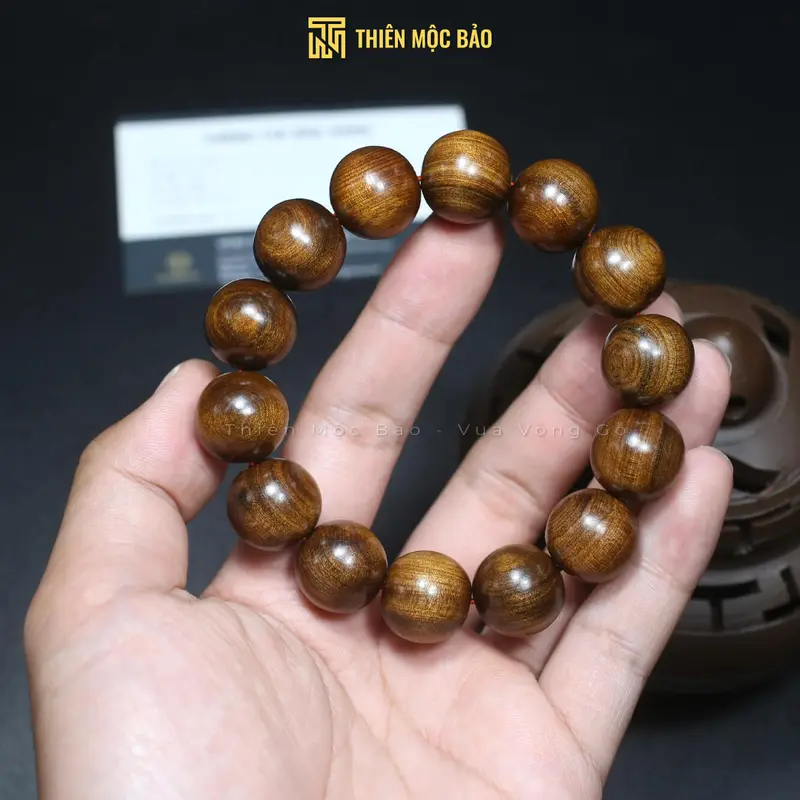 Vòng tay gỗ Bách xanh để mộc thơm tự nhiên đủ cỡ cho Nam và Nữ 8/10/12/14/16/18/20mm - Phụ kiện đeo tay | Thiên Mộc Bảo 3
