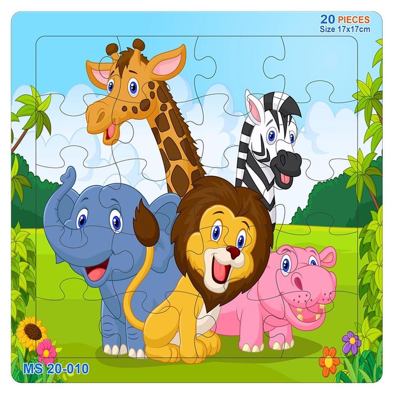 (Chọn Mẫu) Tranh Xếp Hình Minh Châu 20 Mảnh Chủ Đề Sắc Màu Tuổi Thơ Minh Châu Puzzle