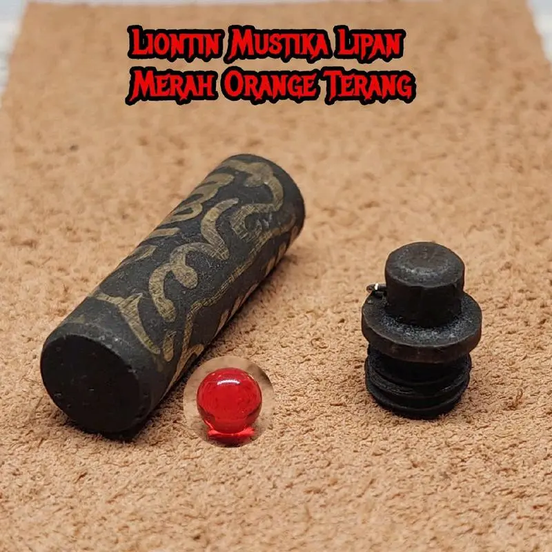 Liontin tabung kuningan ra jah + mus tika lipan 0