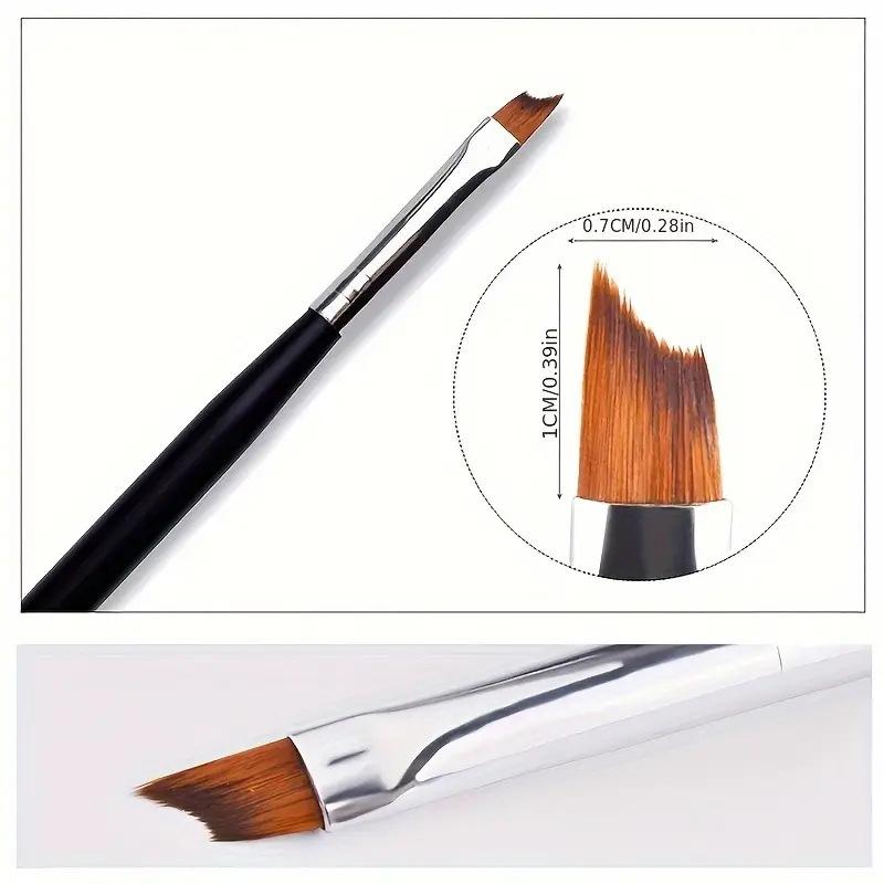 Product Introduction of Bút Pháp làm móng, bút viền trắng Pháp, bút lưỡi liềm, bút vẽ hoa, bút quang trị liệu Nhật Bản, có bàn chải, để vẽ Nghệ Thuật 2
