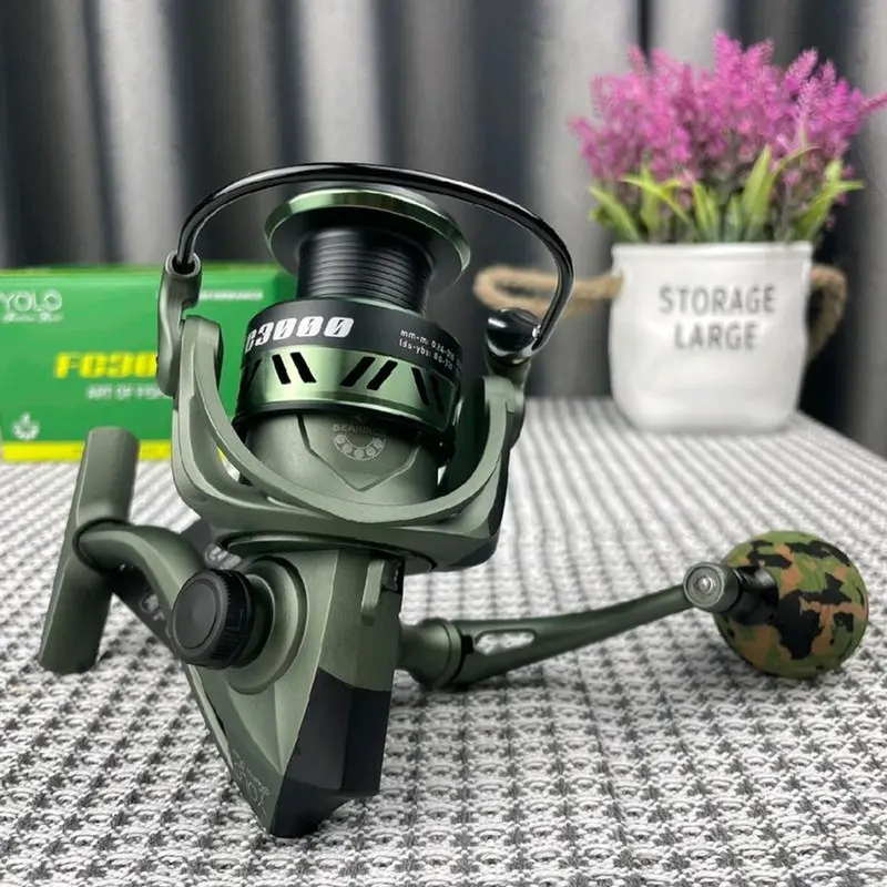 Máy câu cá YOLO FA 6+1 và FC 6 bạċ đạn - Màu Sẵn Đẹp - Cối kim loại - Phù hợp câu đa dạng. Fishing 4