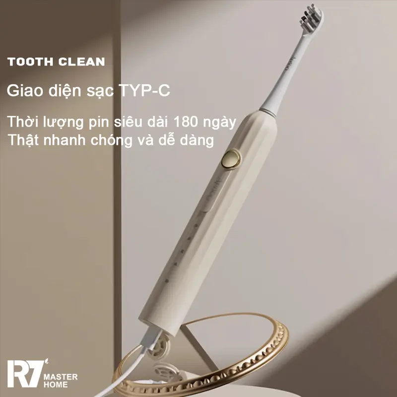 Bàn chải đánh răng điện R7 dành cho người lớn lông mềm - Phiên bản du lịch 1