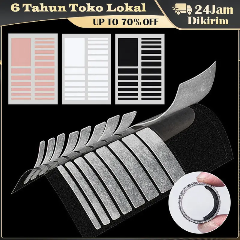 Pengganjal Cincin Ring / Adjuster Sizer Size / Stiker Tape Pengganjal Cincin / Pengecil Ukuran Ring / Aksesoris Perhiasan 0