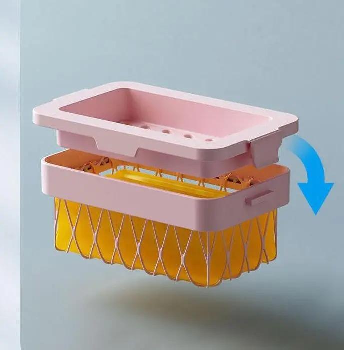 Product Introduction of Hộp Xà Phòng Lưới, Để Làm Sạch Và Bảo Quản Phòng Tắm, Máy Phân Phối Xà Phòng Tạo Bọt, Lưới Đàn Hồi Cao, Đĩa Xà Phòng Tạo Bọt 4