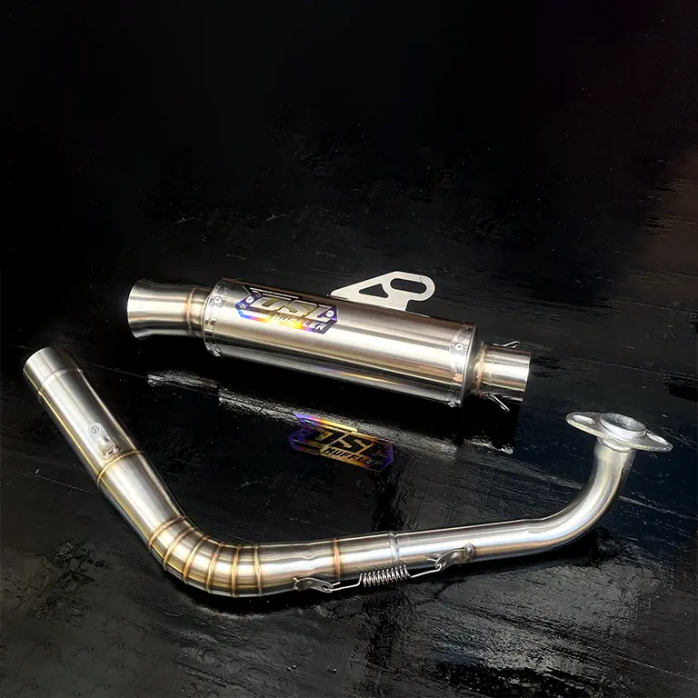 Knalpot Salemba Ceklis Jungstyle Original DSL Muffler FULLSET PNP Untuk Aerox New Aerox Old Vario New Nmax New Motor 5
