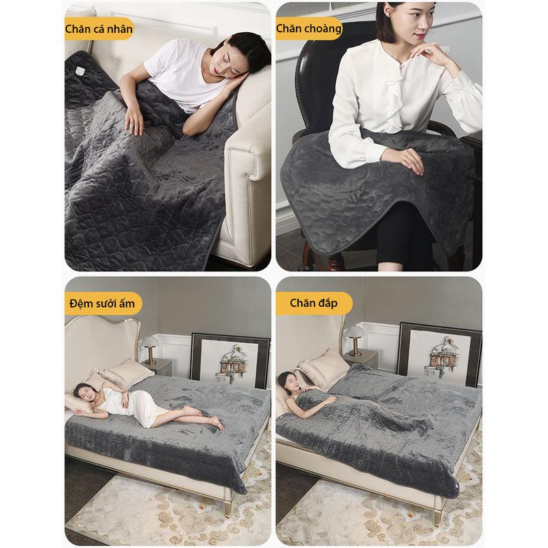 Chăn Điện NATIKA công suất 115W dùng để đắp. Chăn sưởi, đệm điện, nệm sưởi 3
