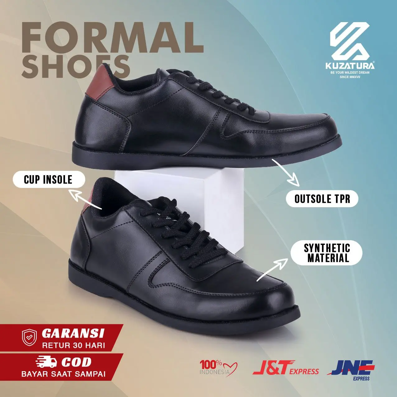 Sepatu Casual Pria Original Sepatu Pria Warna Hitam Sepatu Kerja Pria Sepatu Kuliah Pria