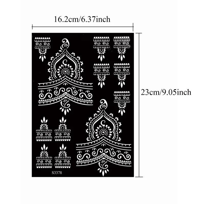 Product Introduction of Mẫu Henna, Vẽ khoét, Cho Xăm Tay, Con Dấu, Thiết Kế Hình Xăm Hoa, Dành Cho Phụ Nữ, Thích Hợp Cho Đám Cưới, Lễ Hội Và Tiệc Tùng, Dụng Cụ Xăm 16