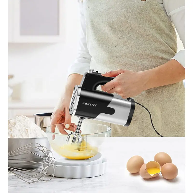 Máy đánh trứng cầm tay SOKANY 800W có 5 chế độ điều chỉnh 3