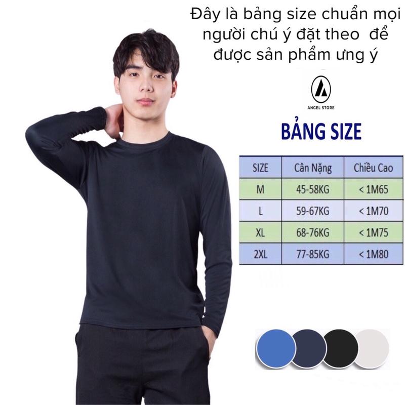 [COMBO 3-4-5 ÁO] Áo giữ nhiệt nam thể thao,áo thun nam tay dài  màu sắc trẻ trung năng động