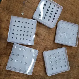 grosir!!! anting mata2 plastik lusinan 1 box isi 20pcs