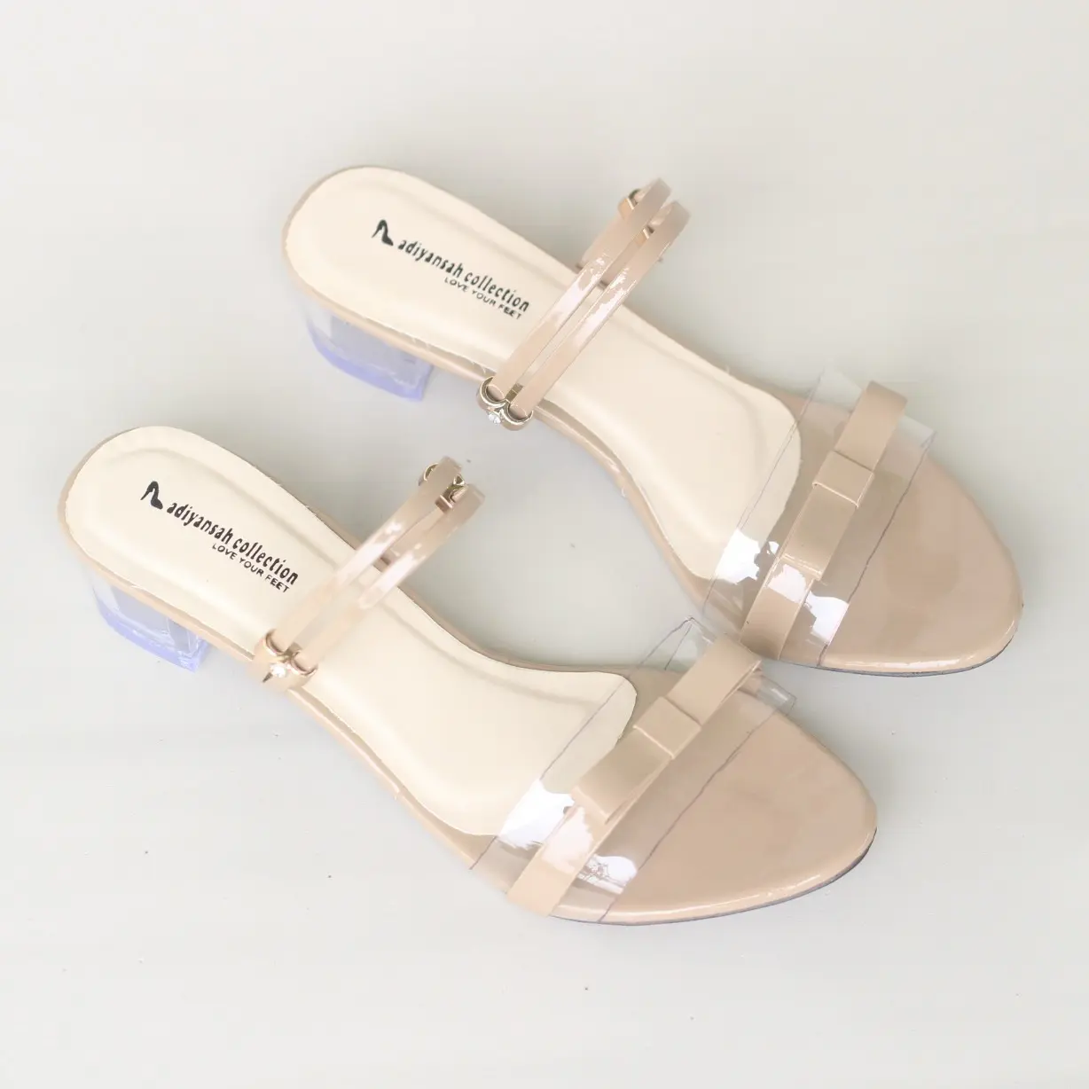 SANDAL HEEL WANITA HAK KACA VITA Sendal 3cm