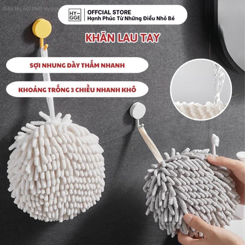 [GIÁ HỜI 3/4 - 5/4] Khăn Lau Tay Tròn Nhà Bếp Chất Liệu Cotton Mềm Thấm Hút Tốt - HYGGE Mã SP2249 Nhà Tắm Khăn Tắm