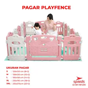 SPEEDS SNI Pagar Mainan Anak Pagar Bayi Baby Fence Kokoh Play Fence Praktis 001-1205