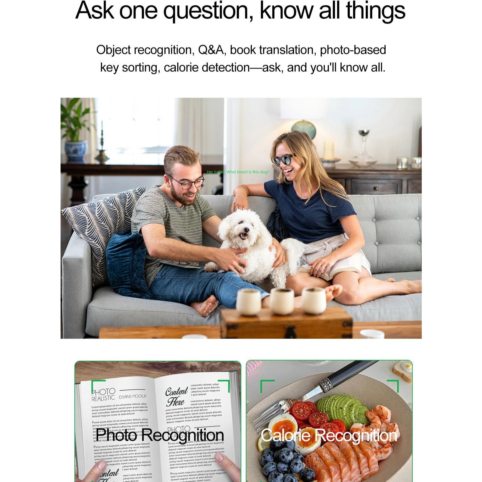 2026 8K AI Smart Glasses With 100MP Camera Chat GPT Touch Sport Sunglasses Bluetooth Call Video Music Player For Men Women