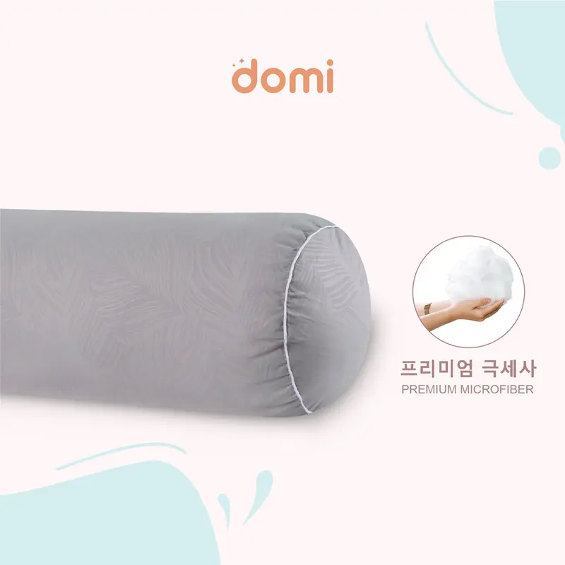 Domi Bantal dan Guling Micro Fiber Pillow Bolster Grey 3