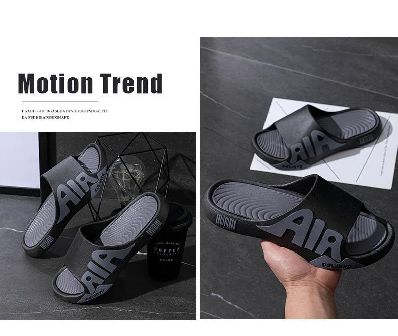Product Introduction of Dép Lê Hợp Xu hướng Đường Phố Cho Nam, Phong Cách Hàn Quốc Mùa Hè, Đế Dày, Xỏ Ngón, Mềm Mại Và Thoải Mái, Thích Hợp Sử Dụng Trong Nhà 5