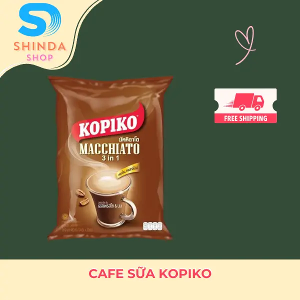 Cafe Sữa KOPIKO Hàng THÁI LAN Bịch 480g X 20 Gói Nhỏ Cà Phê Coffee sữa 0