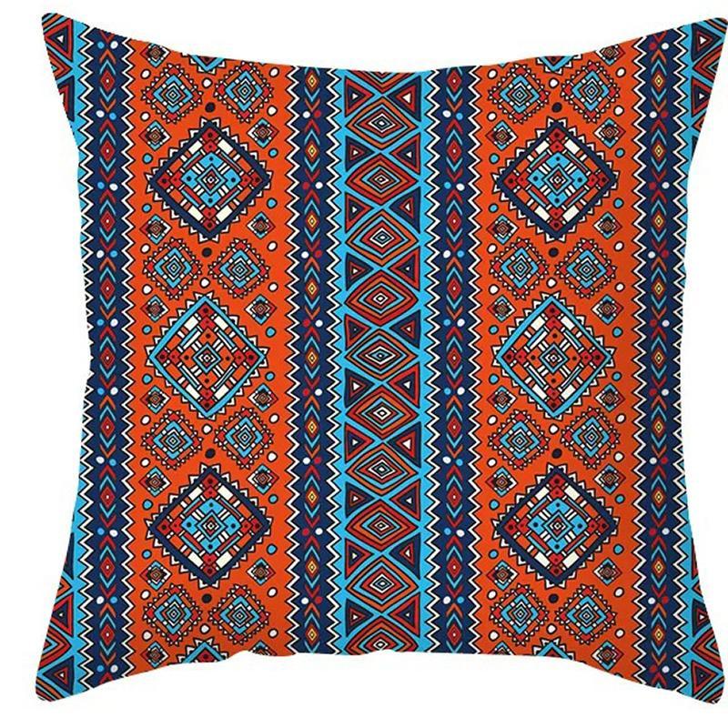 Product Introduction of Boho Style Geometric Pattern Cushion Cover, 4 Counts/set Square Throw Pillow Cover, Household Decoration Supplies for Home Living Room Bedroom 5