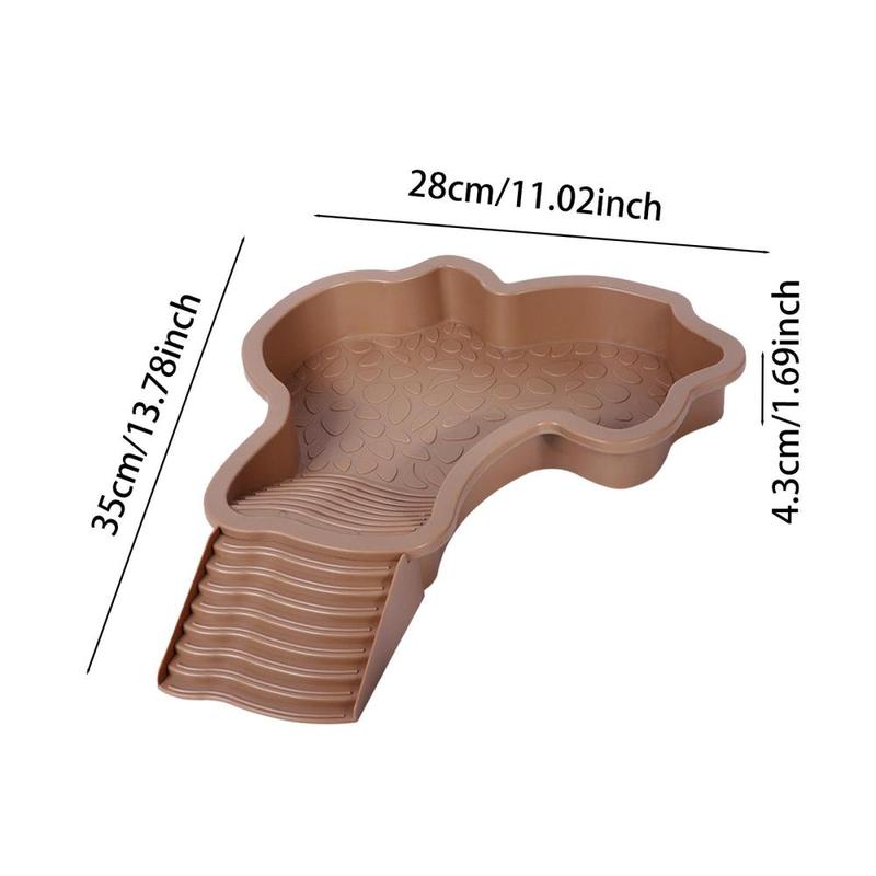 Product Introduction of Reptile Bathing Pool Large Tortoise Feeder Reptile Water Bowl Tortoise Water Dish for Tortoise Snake Turtle Bearded Dragon Gecko 0