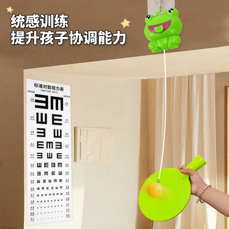 Huấn Luyện Viên Tập Bóng Bàn Treo, Dành Cho Trẻ Em, Vợt Bóng Bàn, Sử Dụng Trong Nhà, Dụng Cụ Phối Hợp Kích Thích Giác Quan Tại Nhà, Phối Hợp Tay-Mắt 4