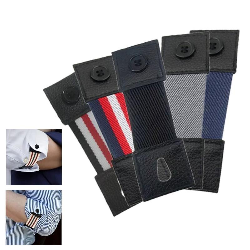 VogueBoutiquele2 2 cái Bền bỉ Đàn hồi Giá đỡ tay áo cho áo sơ mi nam nữ Khuy…