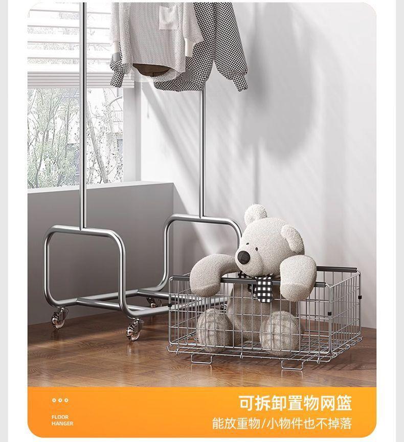 Product Introduction of Bedroom Floor Hang Drying Hanger Coat Rack Indoor Overnight Clothes Storage Rack Home Mobile Corner Accessory Laundry Hangable 9