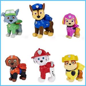 6 Mini Cute Dog Toy Models Ornaments Paw Patrol paw  patrol  toys paw  patrol  toy Plastic Figure