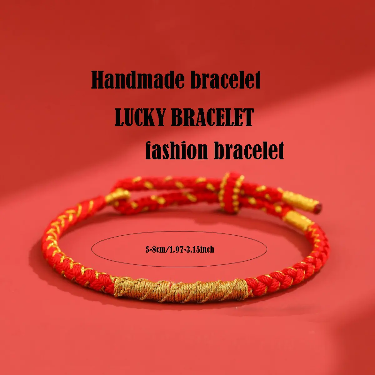 Year Of The Snake Red Rope Bracelet, Hand-Woven Snake Shape To Attract Wealth, Unisex Amulet, Snake Turns Into Dragon Red Rope Gift