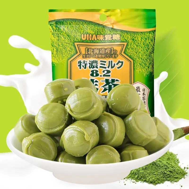 [QUÀ TẶNG KHÔNG BÁN] Kẹo sữa trà xanh/ sữa dâu UHA Tokuno - Hachi Hachi Japan Shop 1