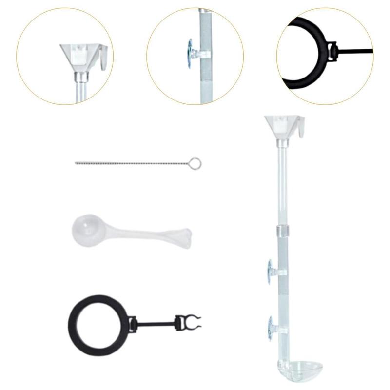Product Introduction of Shrimp Feeding Tube and Dish Set Aquarium Clear Fish Shrimp Feeding Dish Set 1
