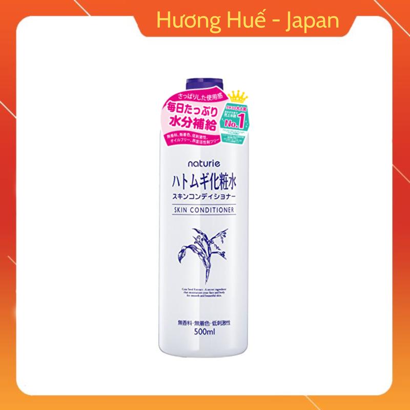  Nước Hoa Hồng Toner Ý Dĩ Naturie Hatomugi Nhật Bản 500ml 