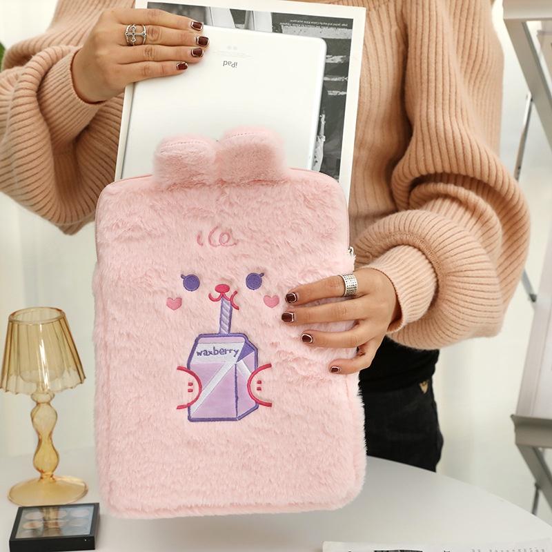 Tas Sleeve Tablet Universal Lucu 11 Inch Compatible for iPad Bag Penyimpanan Pouch Cute Sarung Tab Karakter Rabbit Bear Animal 7 8 9 10 11 Inch Korean Style 1