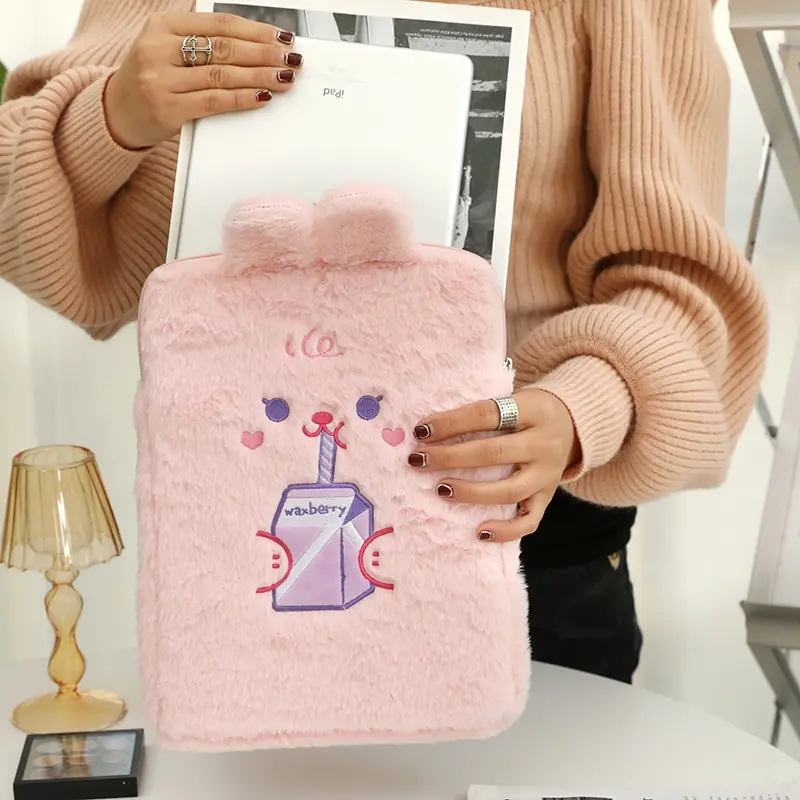 Tas Sleeve Tablet Universal Lucu 11 Inch Compatible for iPad Bag Penyimpanan Pouch Cute Sarung Tab Karakter Rabbit Bear Animal 7 8 9 10 11 Inch Korean Style 1