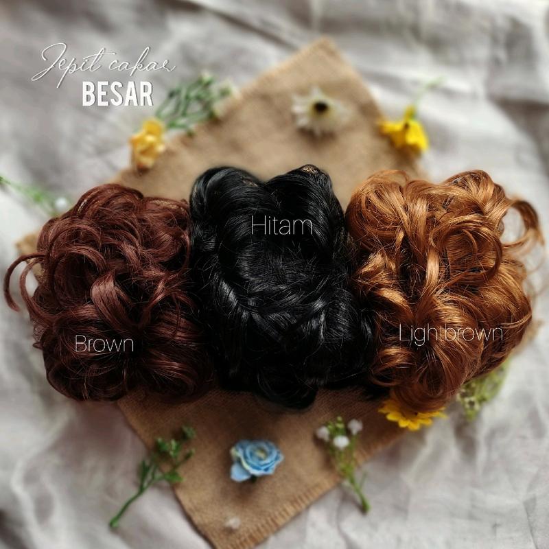 Jepit Cakar Ulir (rambut halus) / jepit rambut / jepit rambut dewasa / rambut palsu jepit / jepit rambut kondangan / jepit rambut sanggul / rambut palsu jepit / jepitan rambut korea Aksesoris Clips 4