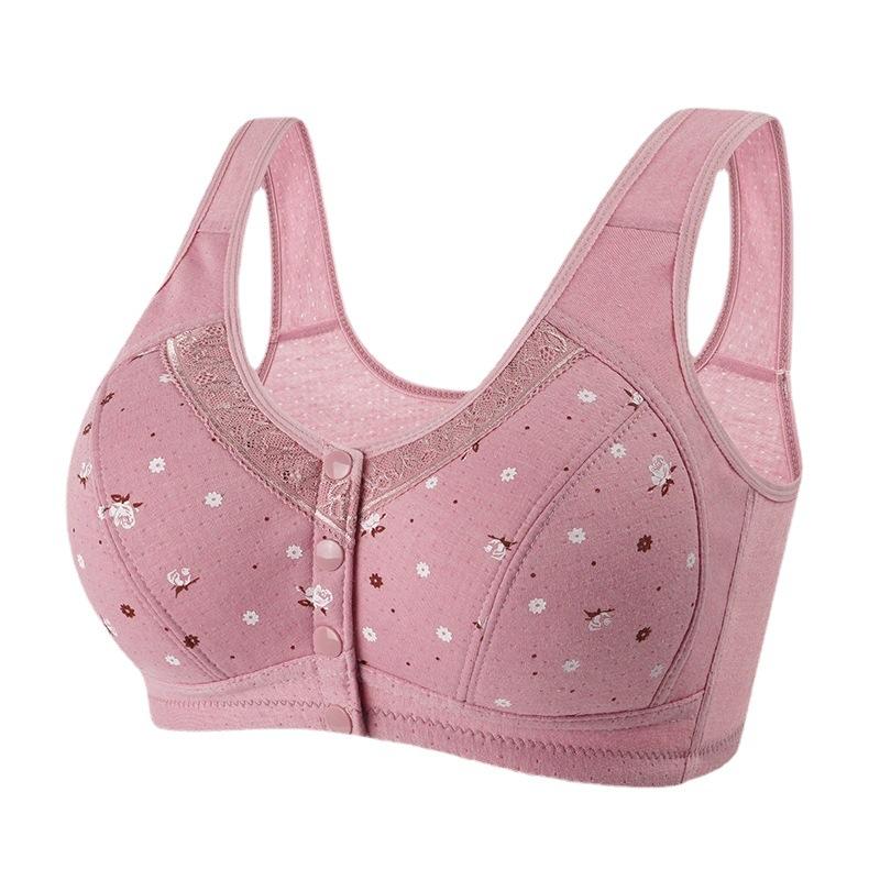 Đồ Lót Nữ, Áo Vest Không Dây, Cúp Bông, Thích Hợp Cho Phụ Nữ Trung Người Già Và Cao Tuổi Bra Cup Màu Đỏ 5
