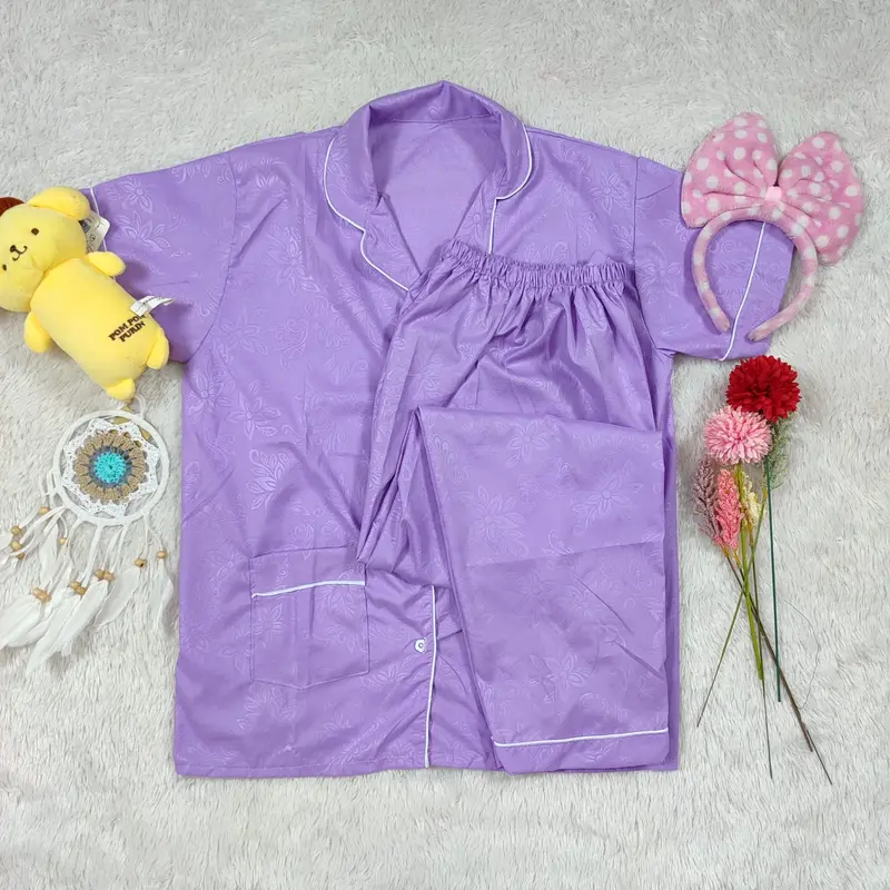 BAJU TIDUR WANITA DEWASA SETELAN PIYAMA  EMBOS 1
