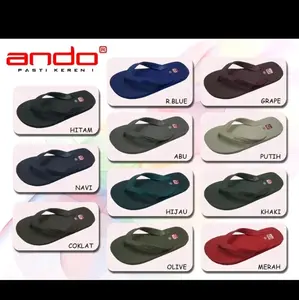 Sandal jepit pria Ando HAWAI Putih