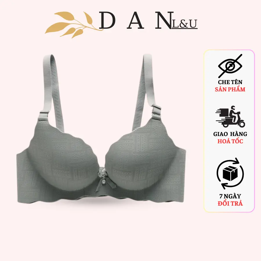 Áo Ngực Su Không Gọng Nâng Ngực Đúc Cao Su Đệm 3cm DAN L&U - A20