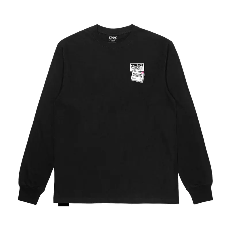 Troy Company T-Shirt Longsleeve Black Kaos Lengan Panjang Hitam Reissue Manifest LS 2101 0