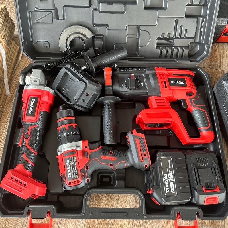    Freeship   Combo 3 Máy Khoan Pin - Khoan Bê Tông - Máy Mài - Khoan 13 Ly  -  Chân Pin Phổ Thông. - Động Cơ Từ Không Chổi Than 