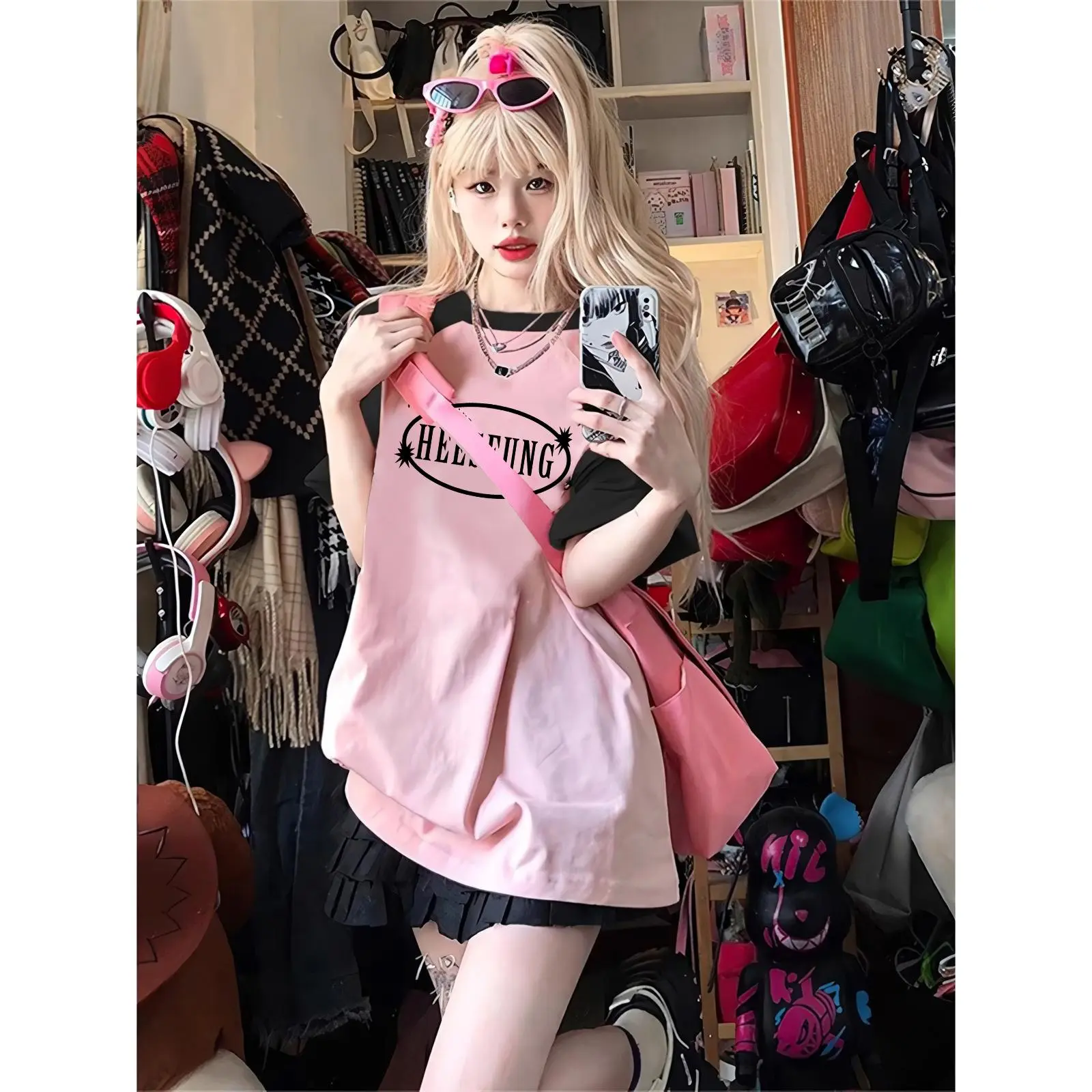 " HEESEUNGIE ENHA UNIVERSITY" Tshirt Korean Style Terbaru/ Kaos Murah COD/ Kaos Premium/ Bahan 100% Katun