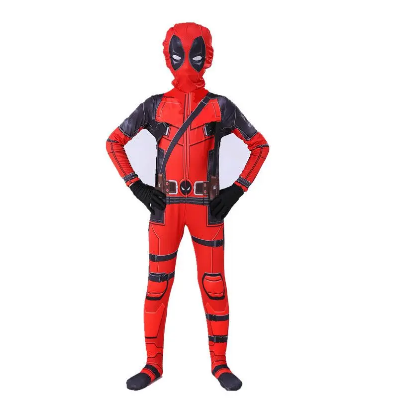 Áo Liền Quần Deadpool One-Piece Trang Phục Halloween Trẻ Em Bộ Đồ Hóa Trang Deadpool Bộ Đồ Người Lớn 4